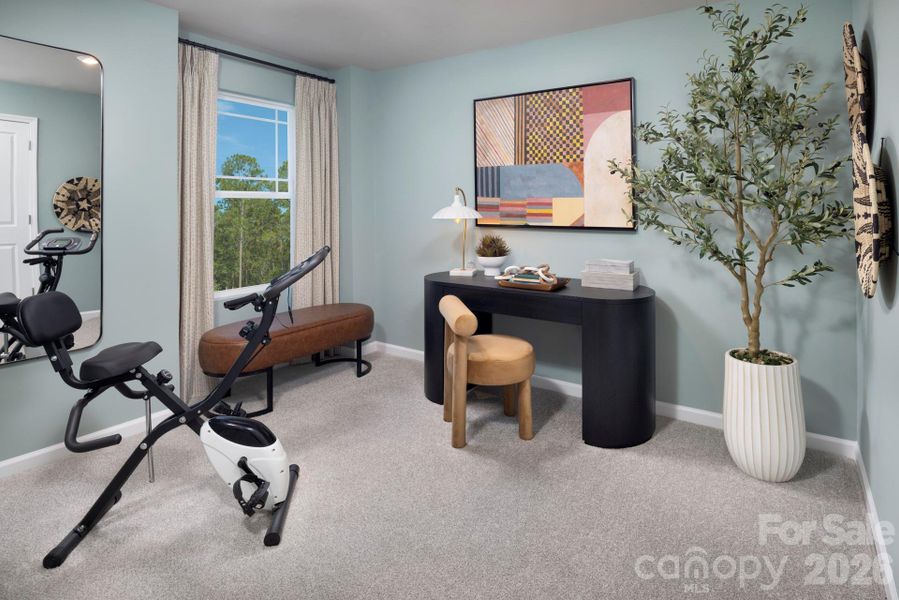 Furnished interior view inside a new home in Bailey Run, Charlotte (Image 13).