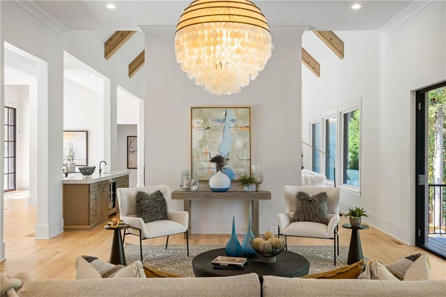 Furnished interior view inside a new home in , Marietta (Image 45).