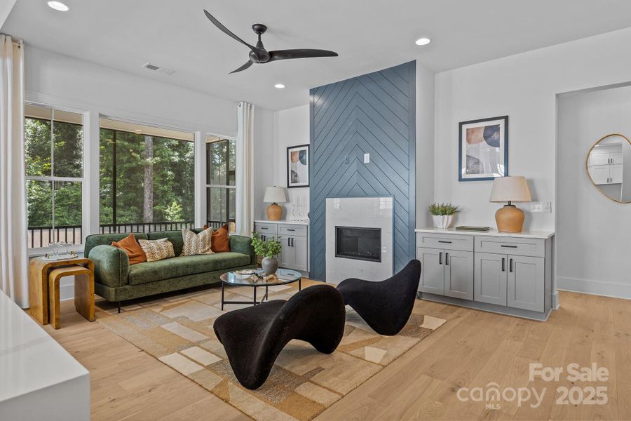 Furnished interior view inside a new home in , Charlotte (Image 12).