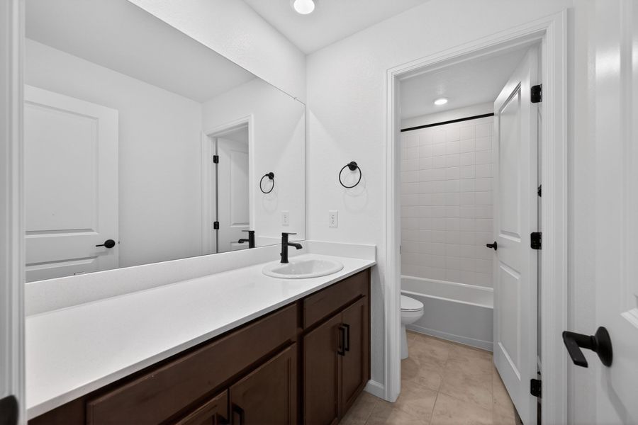 Furnished interior view inside a new home in The Town Collection at Independence, Elizabeth (Image 6).
