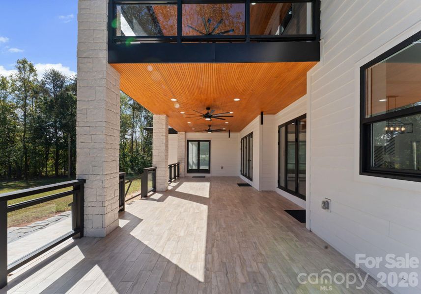 Exterior details and patio area of a home in , Statesville (Image 26).