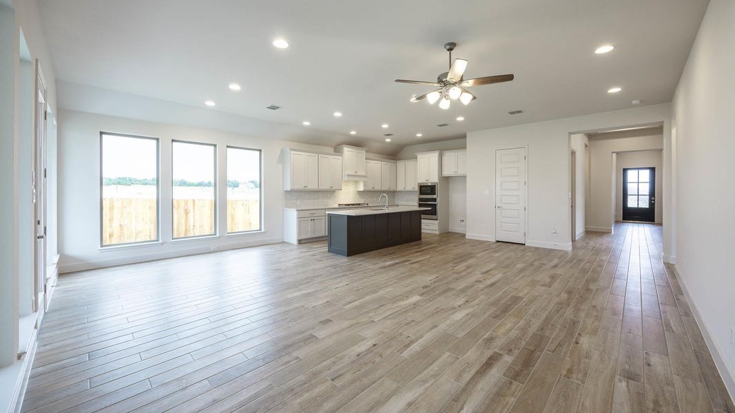 Spacious, unfurnished interior of a new home in Santa Rita Ranch - Tierra Rosa, Liberty Hill (Image 12). Spacious, unfurnished interior of a new home in Santa Rita Ranch - Tierra Rosa, Liberty Hill (Image 12).