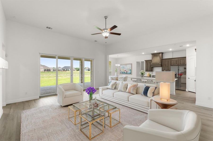 Furnished interior view inside a new home in Ridge Park Estates, Royse City (Image 6). Furnished interior view inside a new home in Ridge Park Estates, Royse City (Image 6).