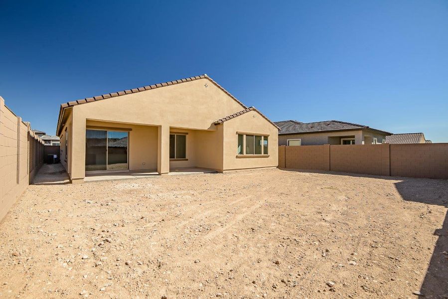 Front exterior of a new home in Black Rock at Verrado, Buckeye, AZ, highlighting curb appeal (Image 17).
