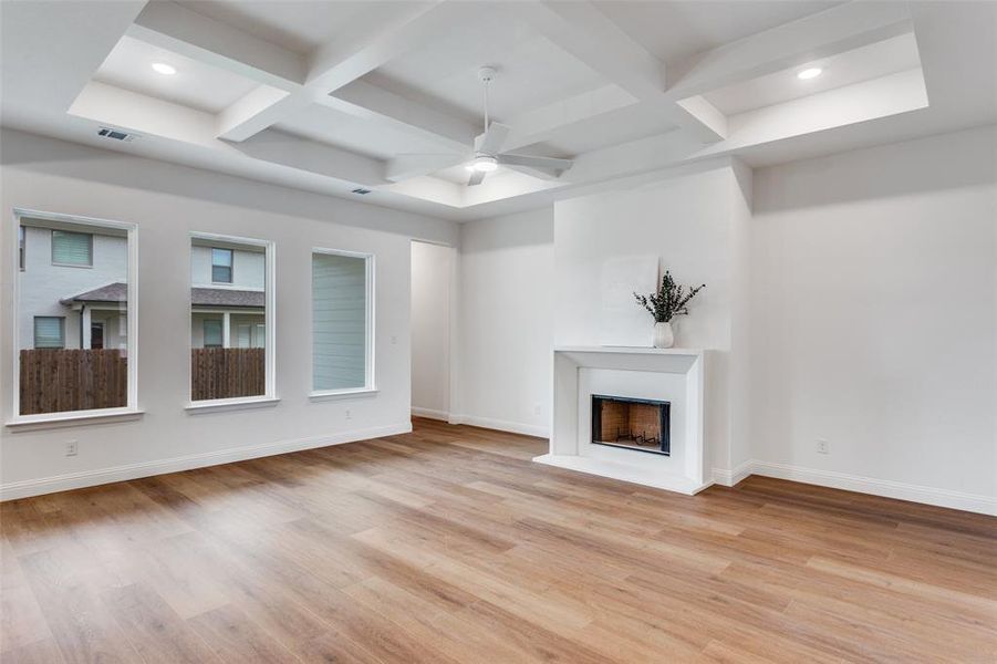 Spacious, unfurnished interior of a new home in Reserves at Trinity, Willow Park (Image 10).