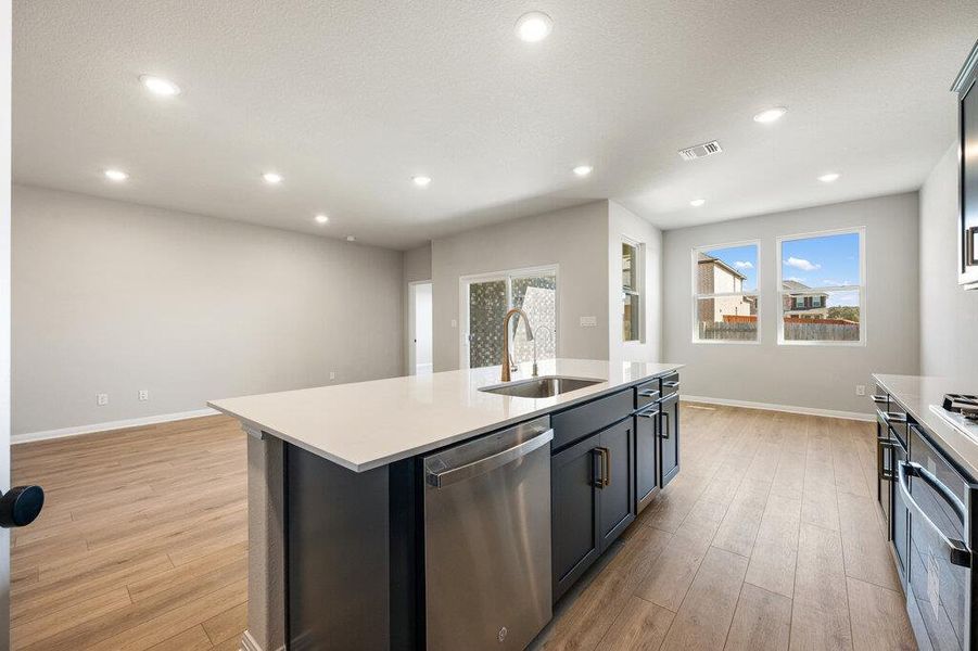 Furnished interior view inside a new home in Berry Creek Highlands, Georgetown (Image 17). Furnished interior view inside a new home in Berry Creek Highlands, Georgetown (Image 17).