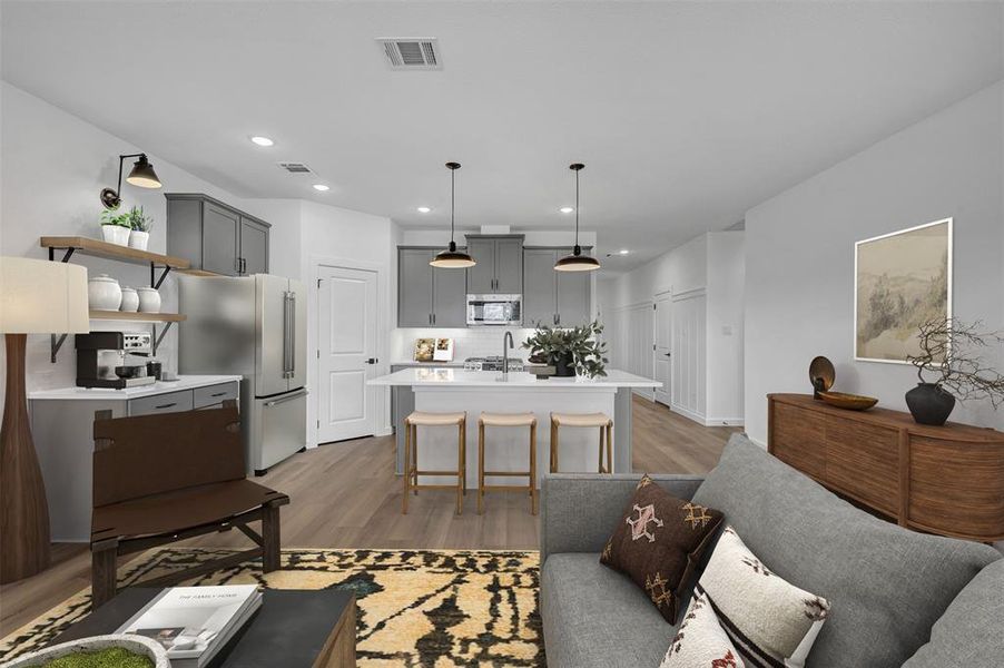 Furnished interior view inside a new home in Rolling Ridge, Van Alstyne (Image 27).