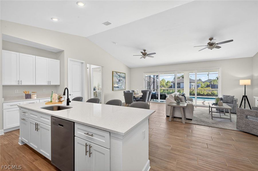 Furnished interior view inside a new home in Cape Coral, Cape Coral (Image 9). Furnished interior view inside a new home in Cape Coral, Cape Coral (Image 9).