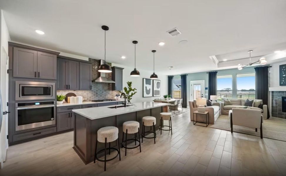 Furnished interior view inside a new home in Arabella on the Prairie, Richmond (Image 4).
