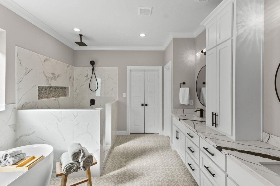 Furnished interior view inside a new home in , Beaumont (Image 32).