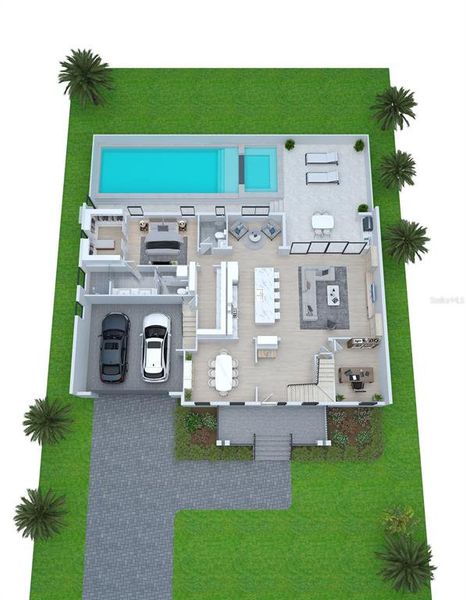 2D floor plan layout of this home in , Tampa, FL (Image 4).