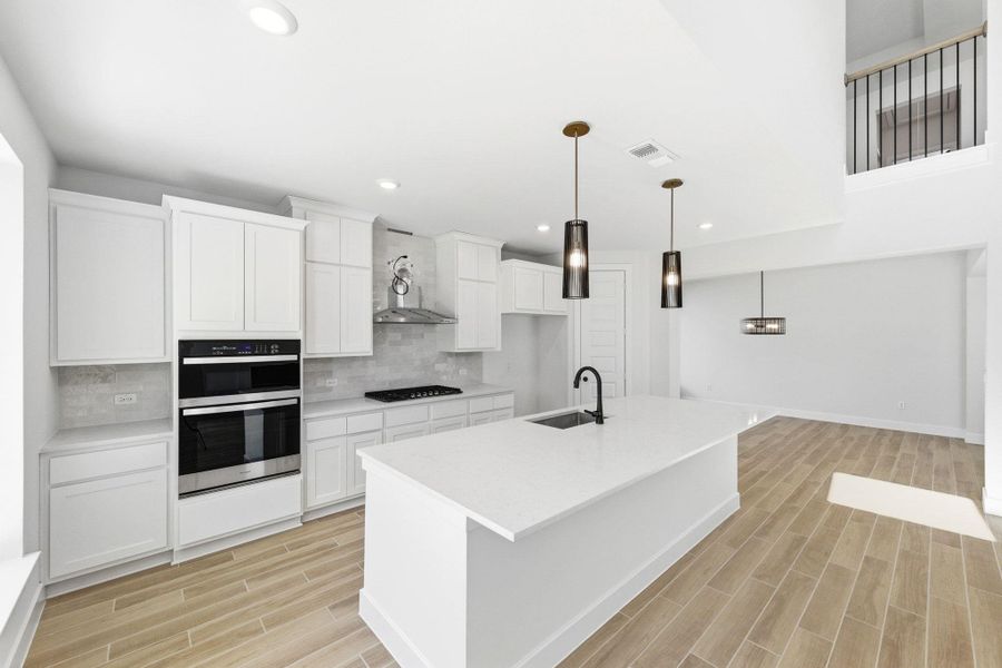 Furnished interior view inside a new home in The Colony, Bastrop (Image 10).