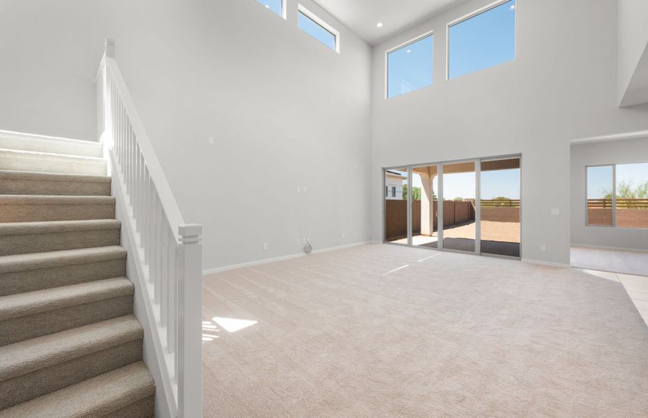 Spacious, unfurnished interior of a new home in Legado West, Queen Creek (Image 22).
