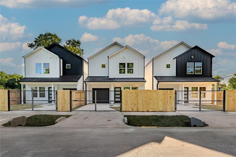 Front exterior of a new home in , Houston, TX, highlighting curb appeal (Image 1).