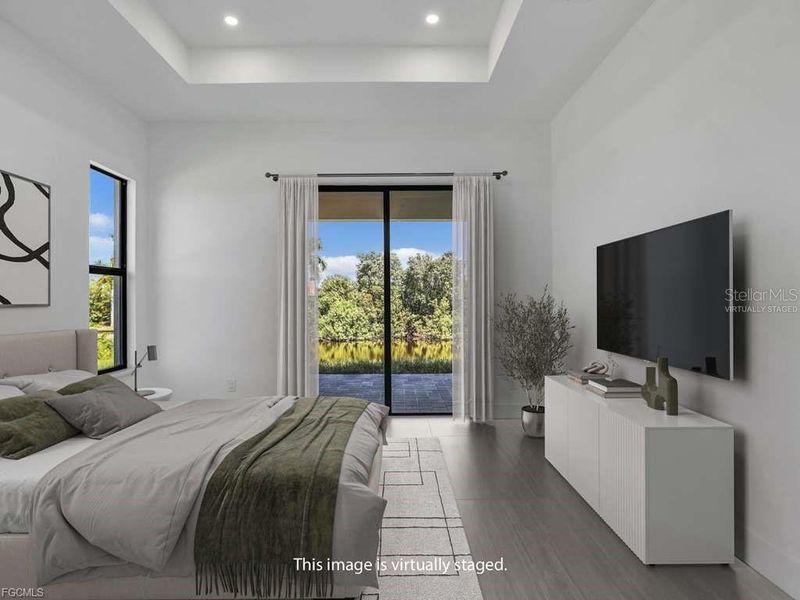 Furnished interior view inside a new home in , Cape Coral (Image 12).