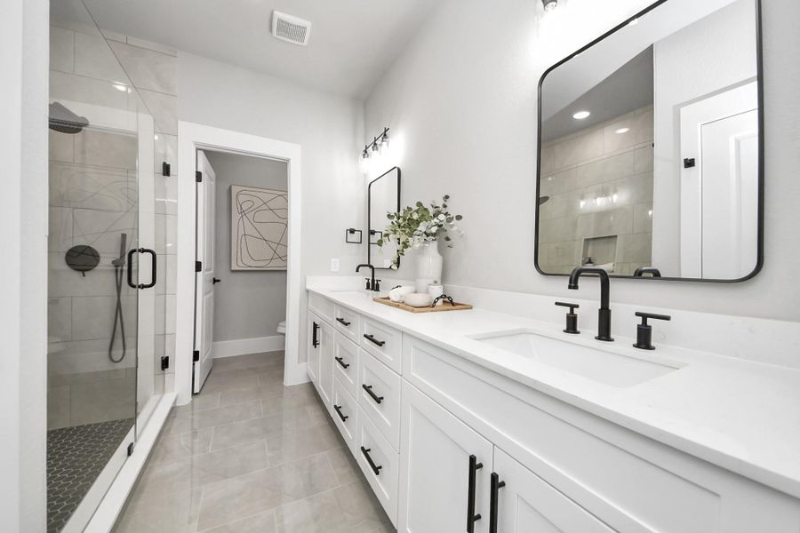 Furnished interior view inside a new home in , Houston (Image 36). Furnished interior view inside a new home in , Houston (Image 36).