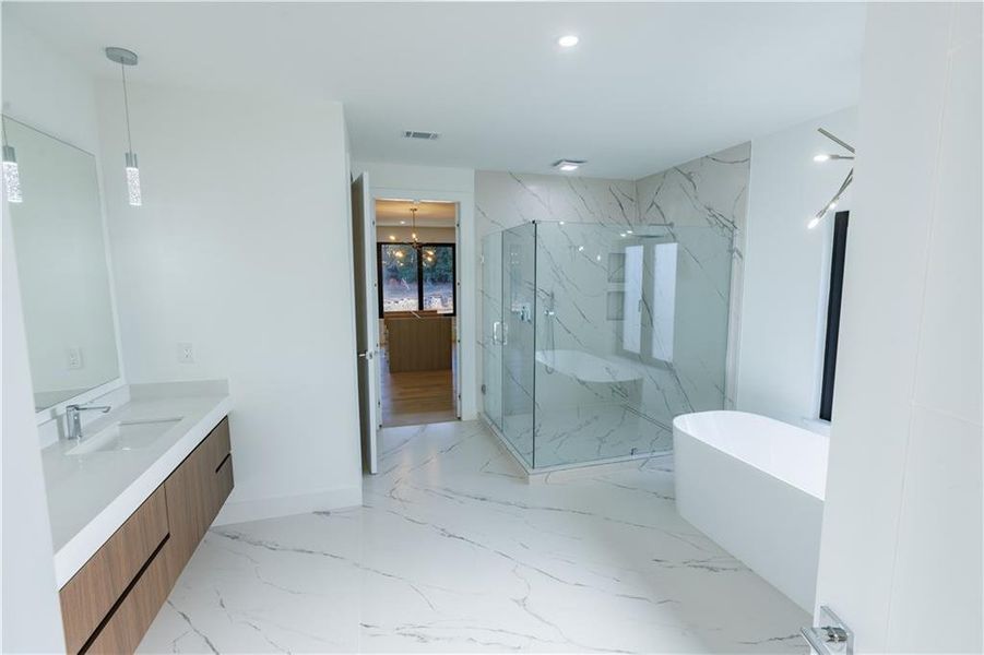 Furnished interior view inside a new home in , Suwanee (Image 11).