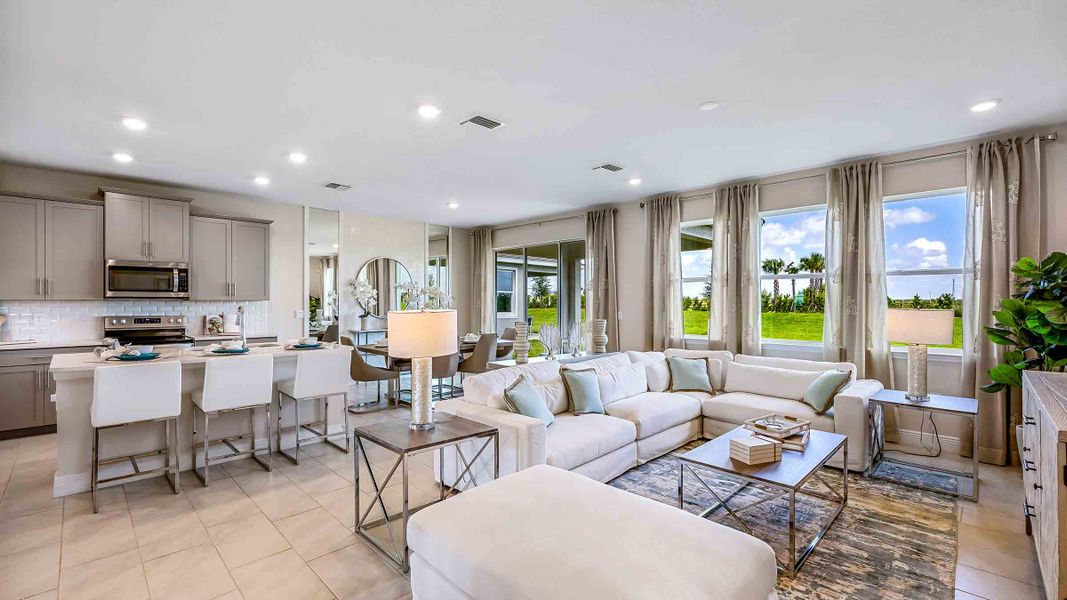 Furnished interior view inside a new home in Solera at Lakewood Ranch, Bradenton (Image 9).