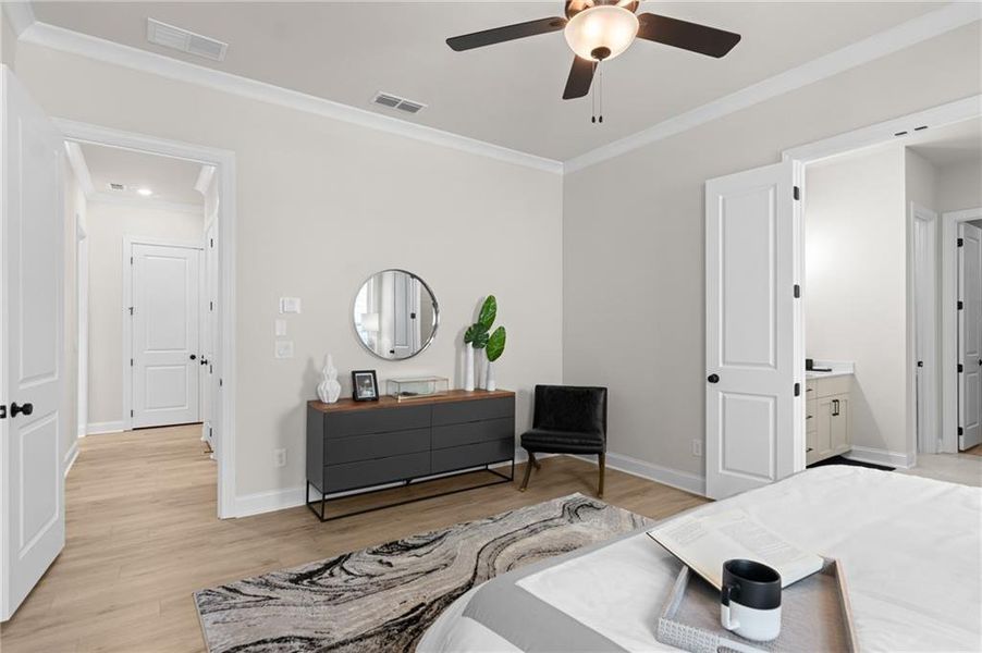 Furnished interior view inside a new home in Promenade at Sawnee Village, Cumming (Image 5).