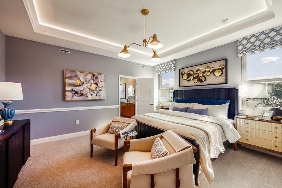 Representative furnished interior of a home built from the Newbury I by Beazer Homes in Estates at Lake Jesup, Sanford (Image 12).