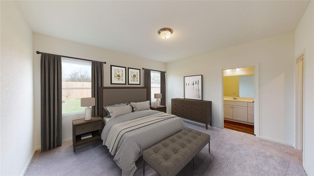 Furnished interior view inside a new home in , Austin (Image 8).
