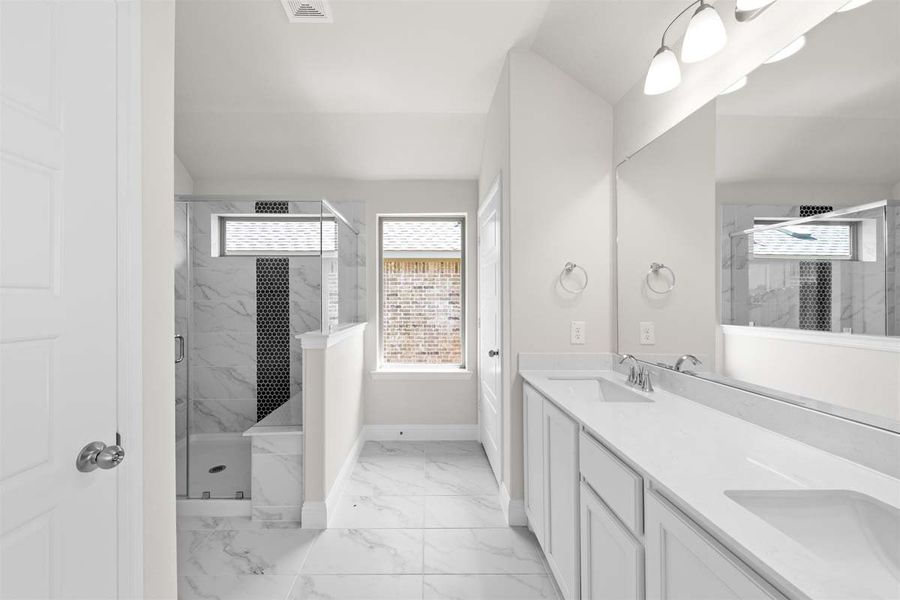 Representative furnished interior of a home built from the Corrigan by Pacesetter Homes in Elevon, Lavon (Image 11).