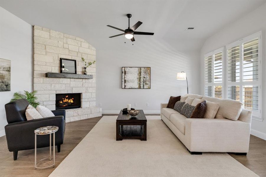 Furnished interior view inside a new home in Lovers Landing, Forney (Image 33).