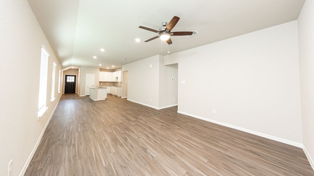 Family Room to Dining Area and Kitchen Family Room to Dining Area and Kitchen