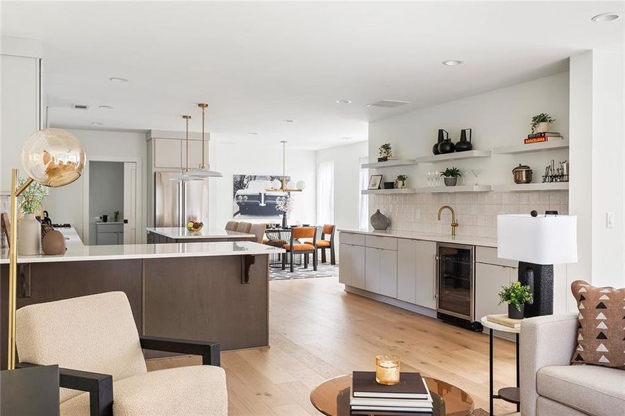 Furnished interior view inside a new home in , Atlanta (Image 18).