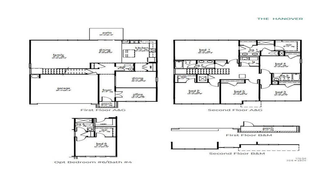 2D floor plan layout for the Hanover by D.R. Horton in The Garrison, Summerville, SC (Image 2). 2D floor plan layout for the Hanover by D.R. Horton in The Garrison, Summerville, SC (Image 2).