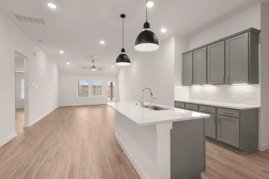 Furnished interior view inside a new home in Moran Ranch, Willis (Image 5). Furnished interior view inside a new home in Moran Ranch, Willis (Image 5).