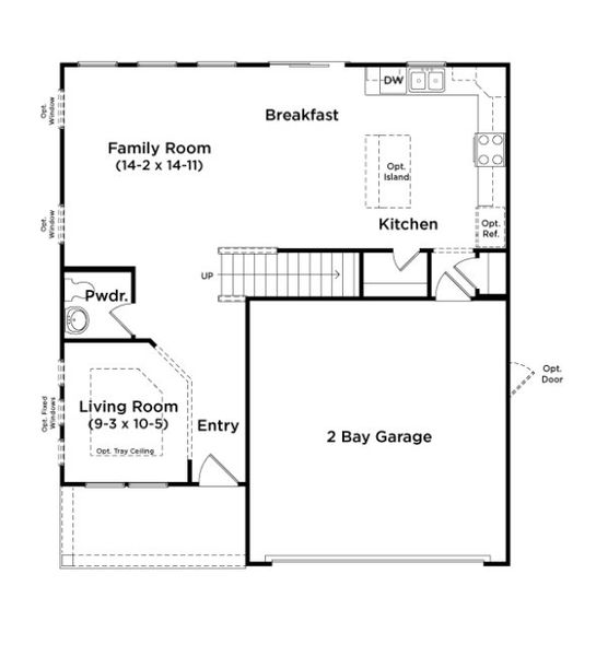 2D floor plan layout for the Catamaran by DRB Homes in Chestnut Farms, Longs, SC (Image 4). 2D floor plan layout for the Catamaran by DRB Homes in Chestnut Farms, Longs, SC (Image 4).