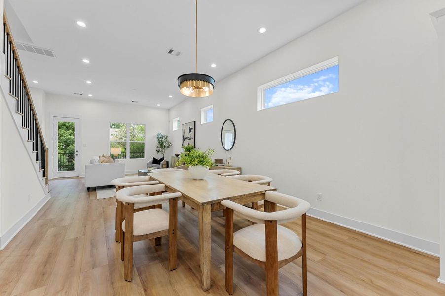 Furnished interior view inside a new home in , Houston (Image 26).