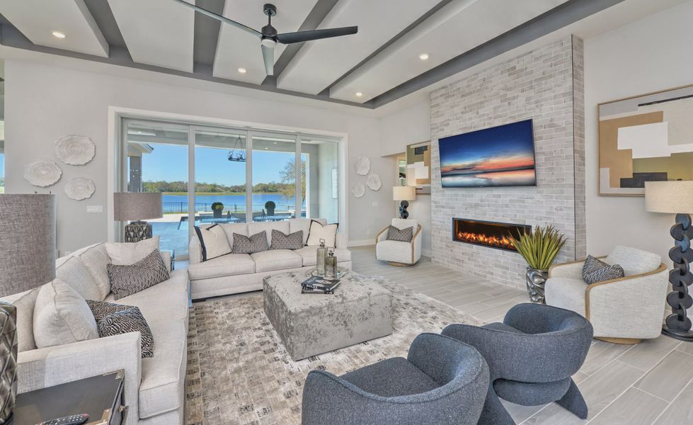 Furnished interior view inside a new home in West Hill Estates, Dade City (Image 9).