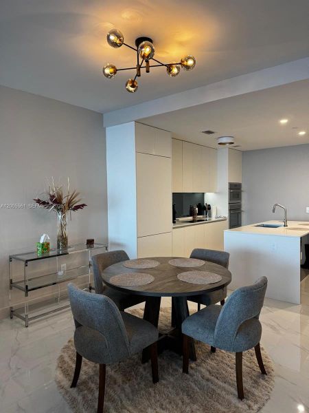 Furnished interior view inside a new home in , Miami (Image 9).