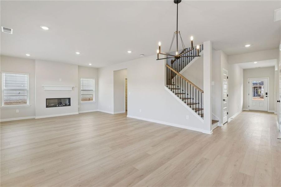 Spacious, unfurnished interior of a new home in Vines at Mill Creek - Estate Series, Braselton (Image 20). Spacious, unfurnished interior of a new home in Vines at Mill Creek - Estate Series, Braselton (Image 20).