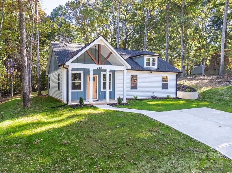 Front exterior of a new home in , Shelby, NC, highlighting curb appeal (Image 31). Front exterior of a new home in , Shelby, NC, highlighting curb appeal (Image 31).