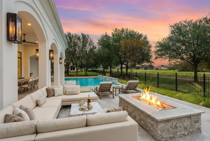 Exterior details and patio area of a home in , Bryan (Image 29).