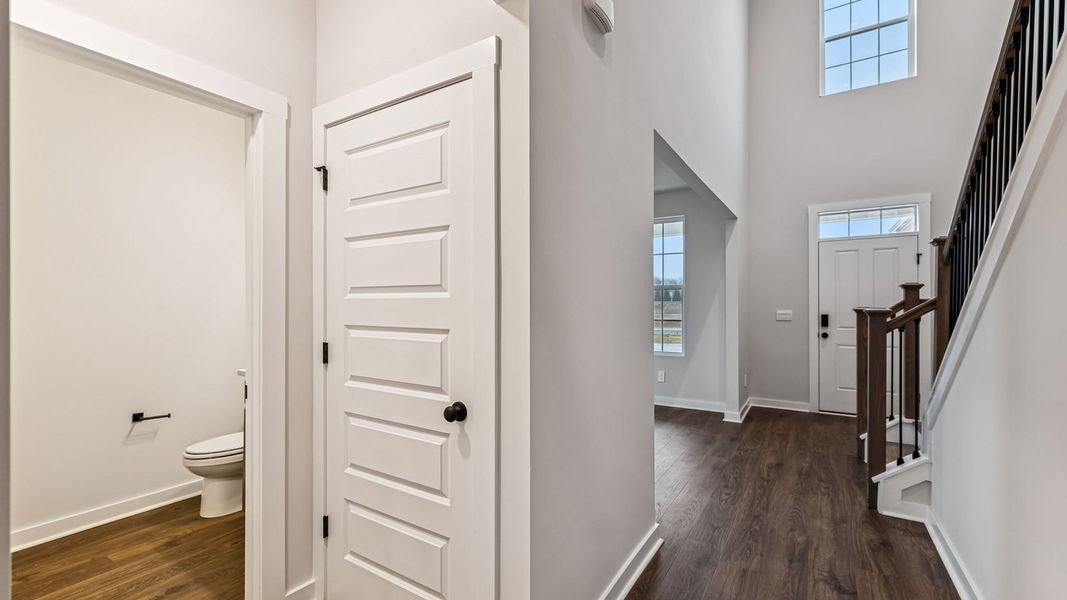 Representative unfurnished interior of a home built from the Stonebrook II by D.R. Horton in Harvest Point, Spring Hill (Image 28). Representative unfurnished interior of a home built from the Stonebrook II by D.R. Horton in Harvest Point, Spring Hill (Image 28).