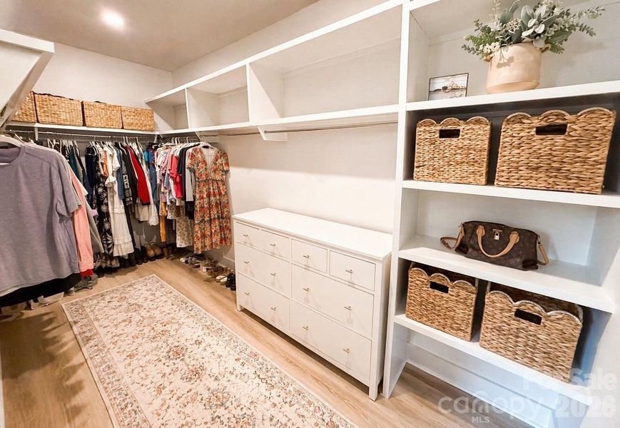 large primary closet