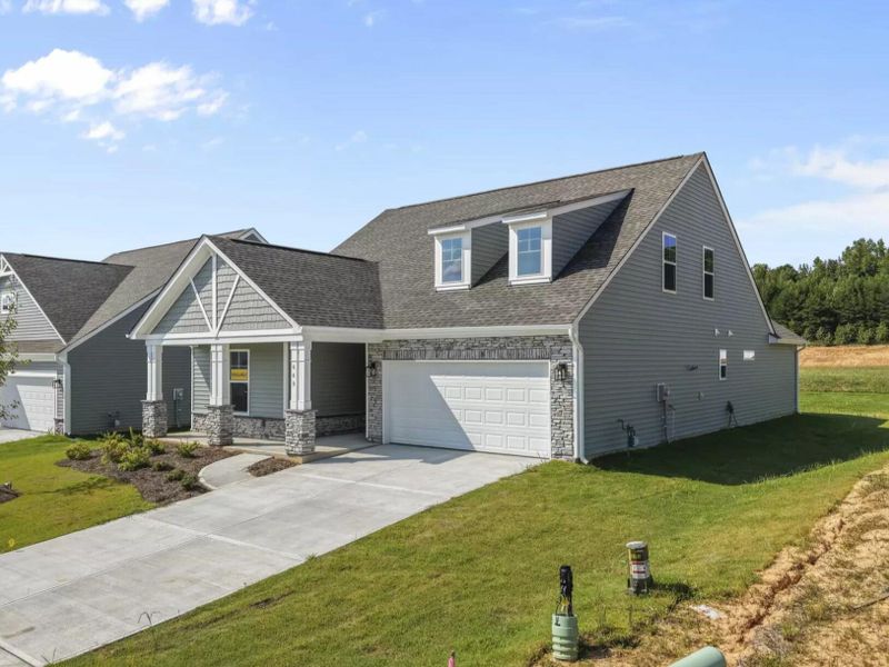 Front exterior of a new home in Hopewell Garden, Winston-Salem, NC, highlighting curb appeal (Image 20).