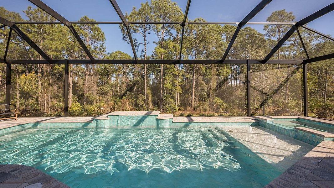 Representative exterior details of a home built from the Pallazio II by Taylor Morrison in Center Lake Ranch Community Group Page, St. Cloud (Image 3).