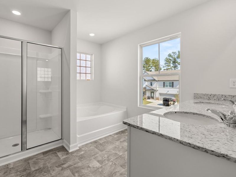 Furnished interior view inside a new home in Parkside at Carter Grove, Cartersville (Image 11).