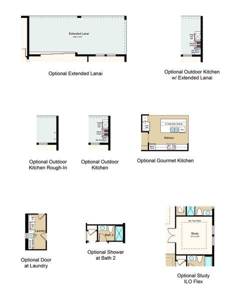 2D floor plan layout of this home in Skye Ranch Community Group Page, Sarasota, FL (Image 6).
