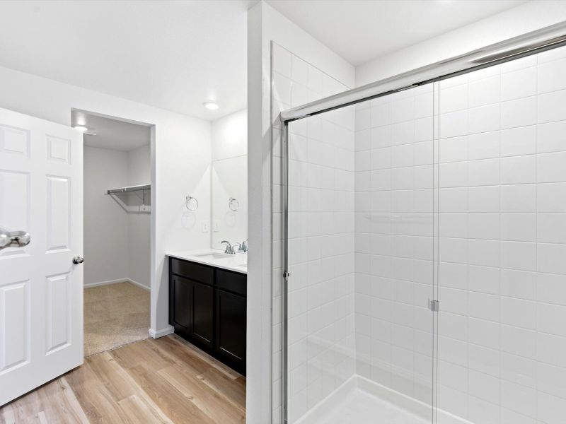 Furnished interior view inside a new home in Skyview at High Point, Aurora (Image 7).