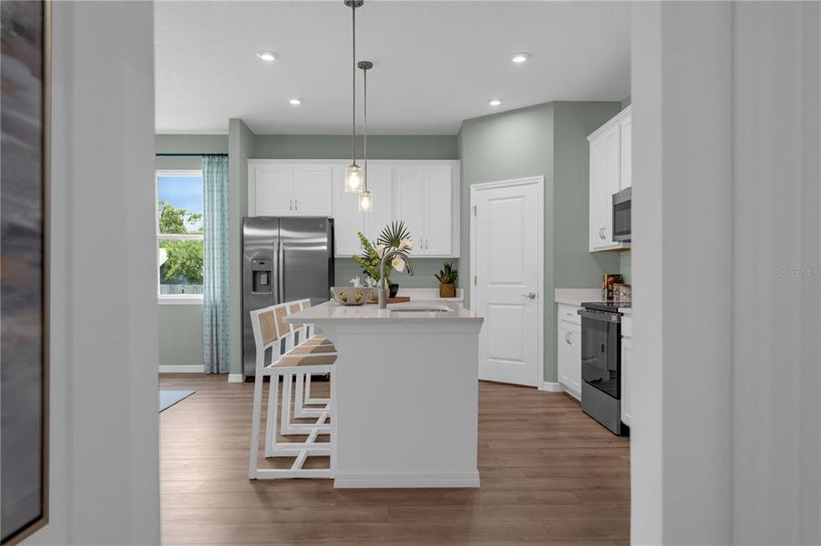 Furnished interior view inside a new home in Scenic Terrace, Lake Hamilton (Image 38).
