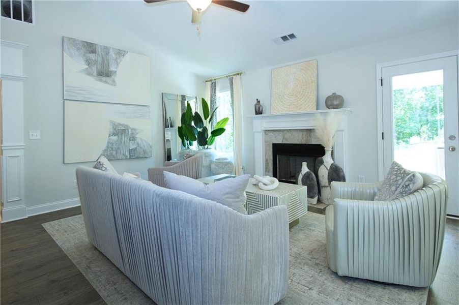 Furnished interior view inside a new home in , Covington (Image 23). Furnished interior view inside a new home in , Covington (Image 23).