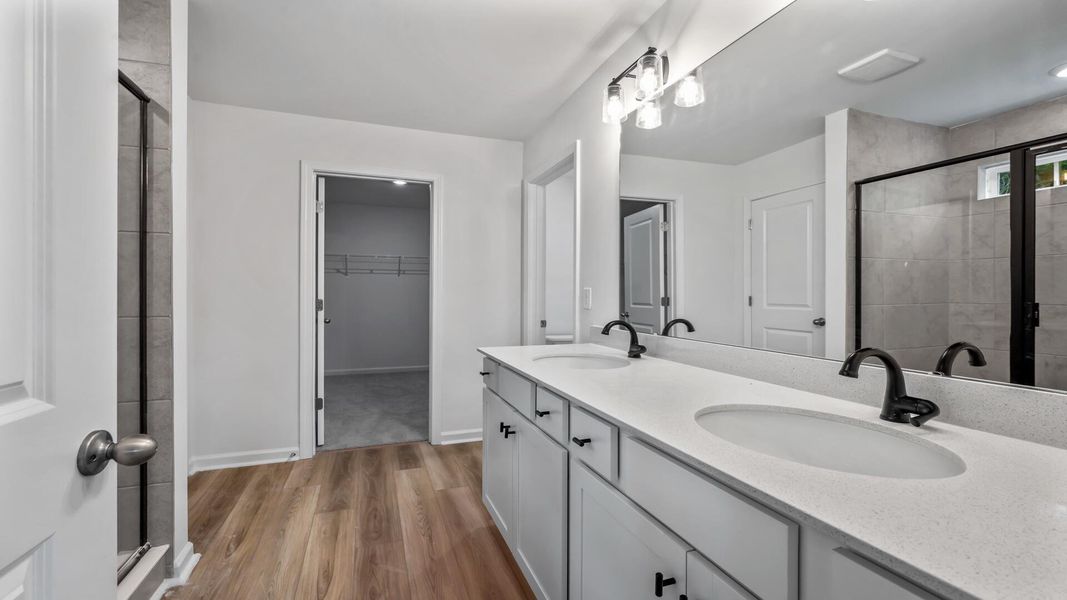 Furnished interior view inside a new home in Creekside at Andrews, Summerville (Image 9).