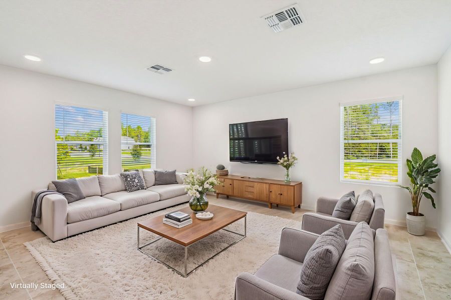 Family Room - Virtually Staged