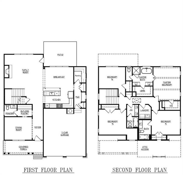 2D floor plan layout of this home in , Marietta, GA (Image 4).